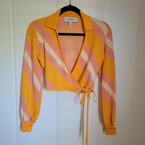 Derek Lam 10 Crosby wrap top XS